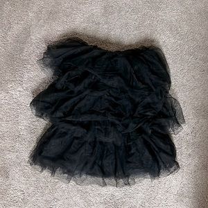 Tulle mini party dress black NWT